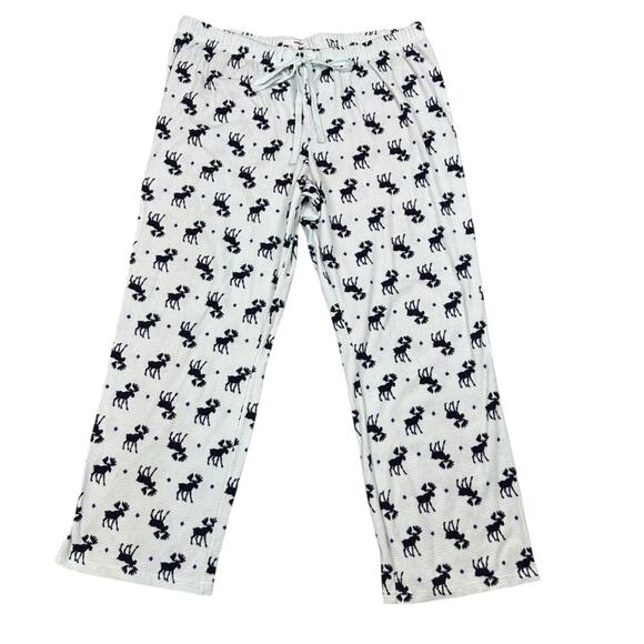 Sonoma Pajama Pants with Moose Print Blue Size XXL - Picture 1 of 6